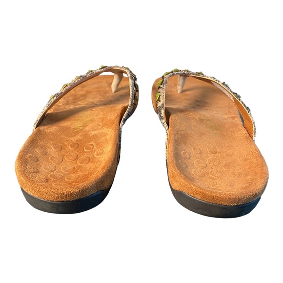 Vionic Beaded Snake Skin Bohemian Sandals 10 - Picture 9 of 14
